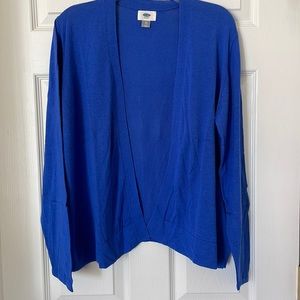 Old Navy Cobalt Blue Long Slv, Open Front Cardigan